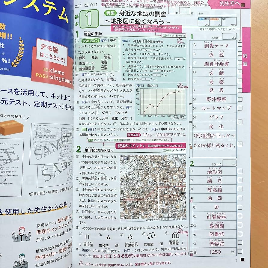 Amazon.co.jp: 2024年度版「学習の達成 地理2年 帝国書院版 社会